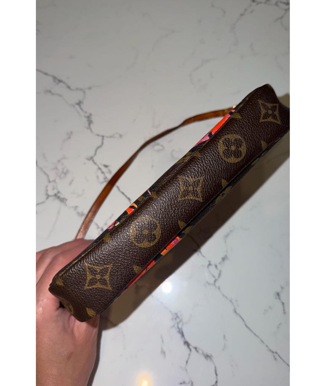 LOUIS VUITTON Коричневая сумка с короткими ручками, фото 2