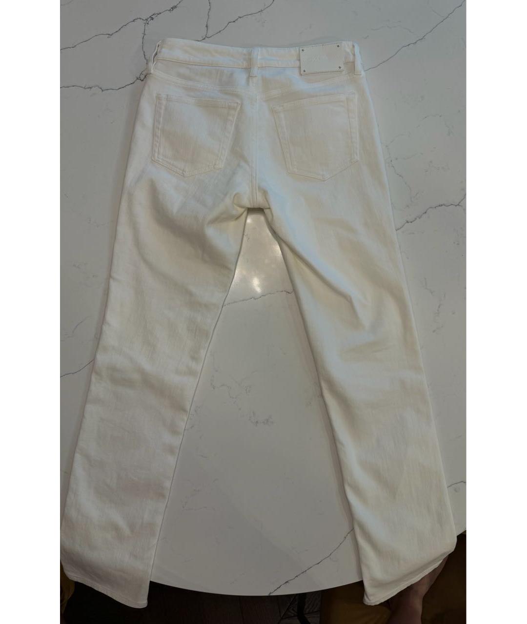 RALPH LAUREN PURPLE LABEL Белые хлопковые прямые джинсы, фото 7