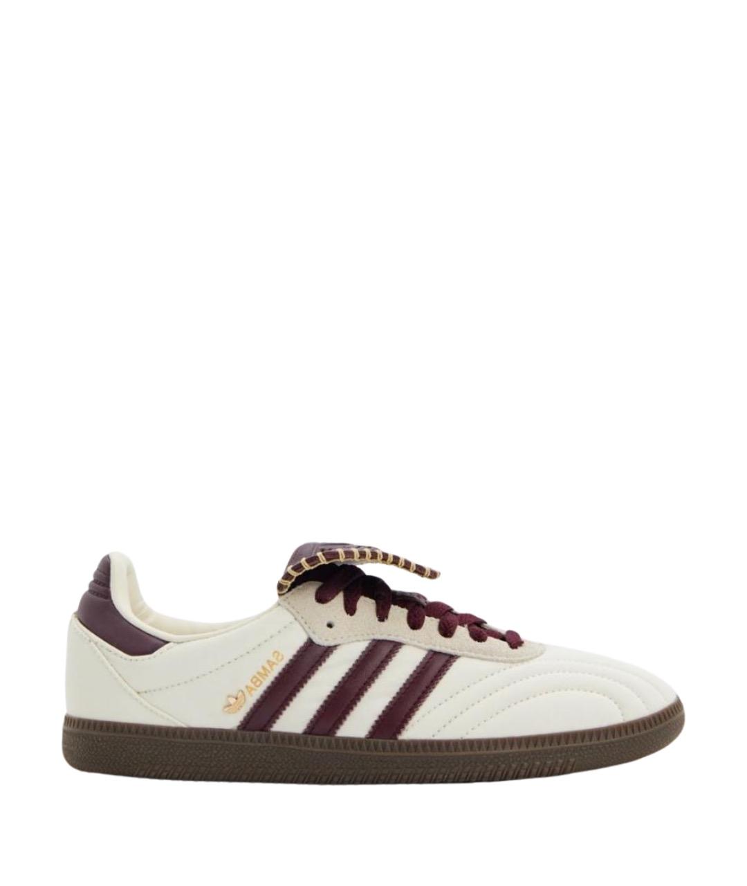 ADIDAS Бежевые кожаные кеды, фото 1