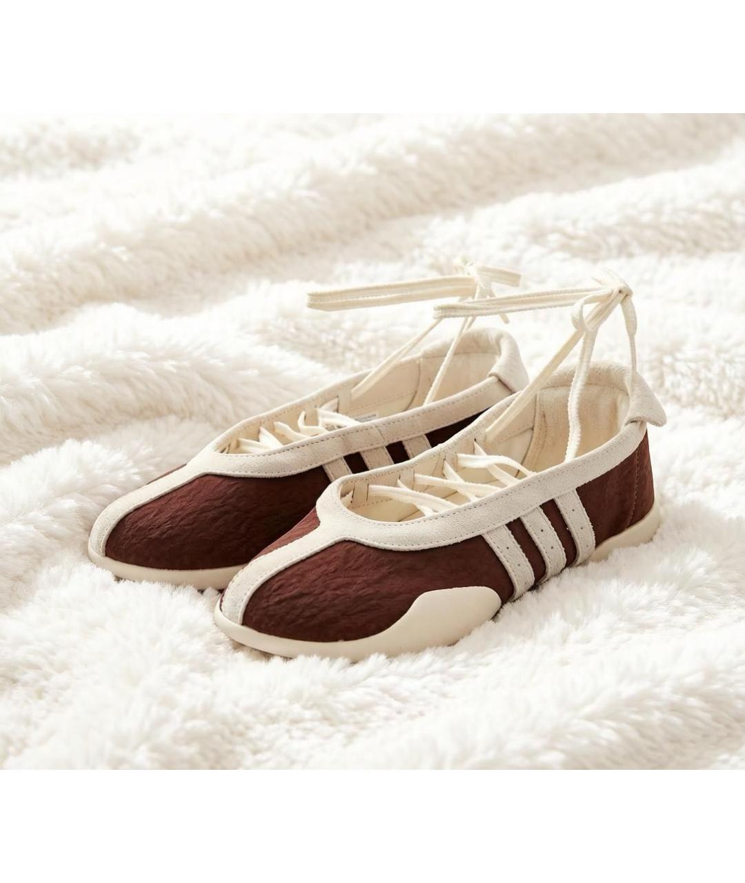 ADIDAS Коричневые балетки, фото 2