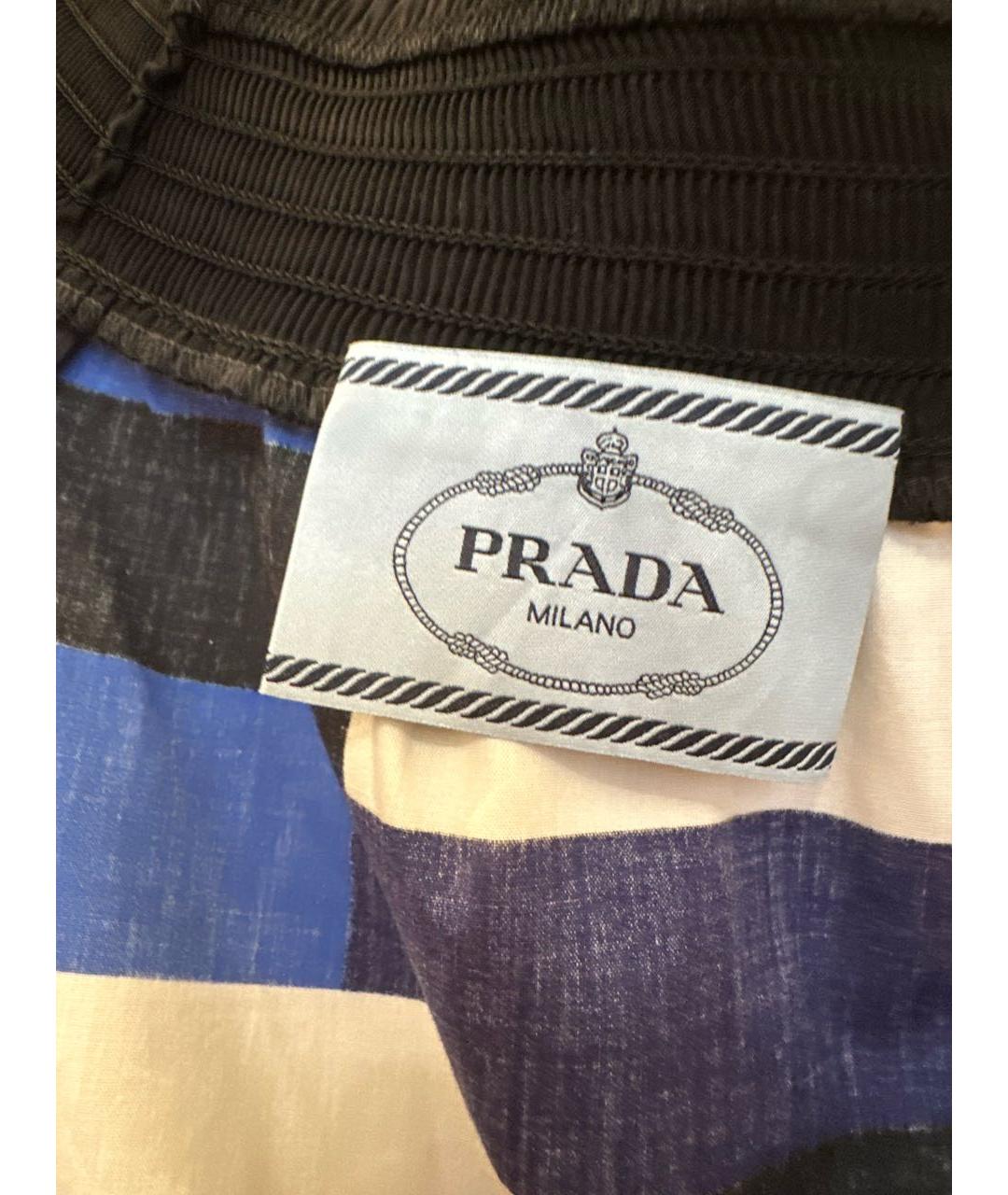 PRADA Синее хлопковое платье, фото 6