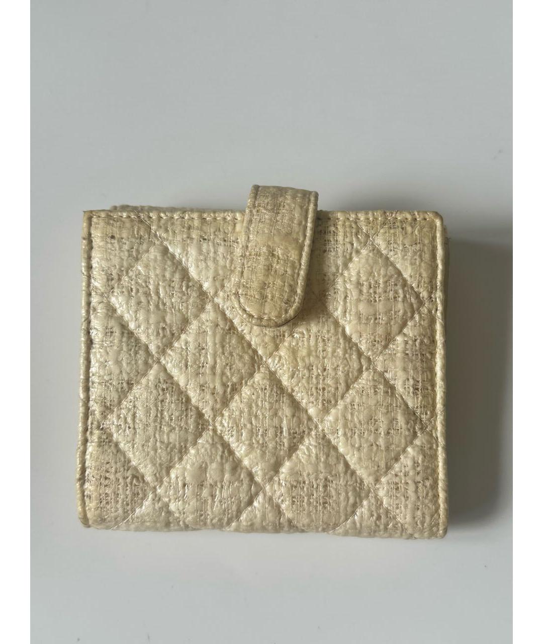 CHANEL Бежевый кошелек, фото 5