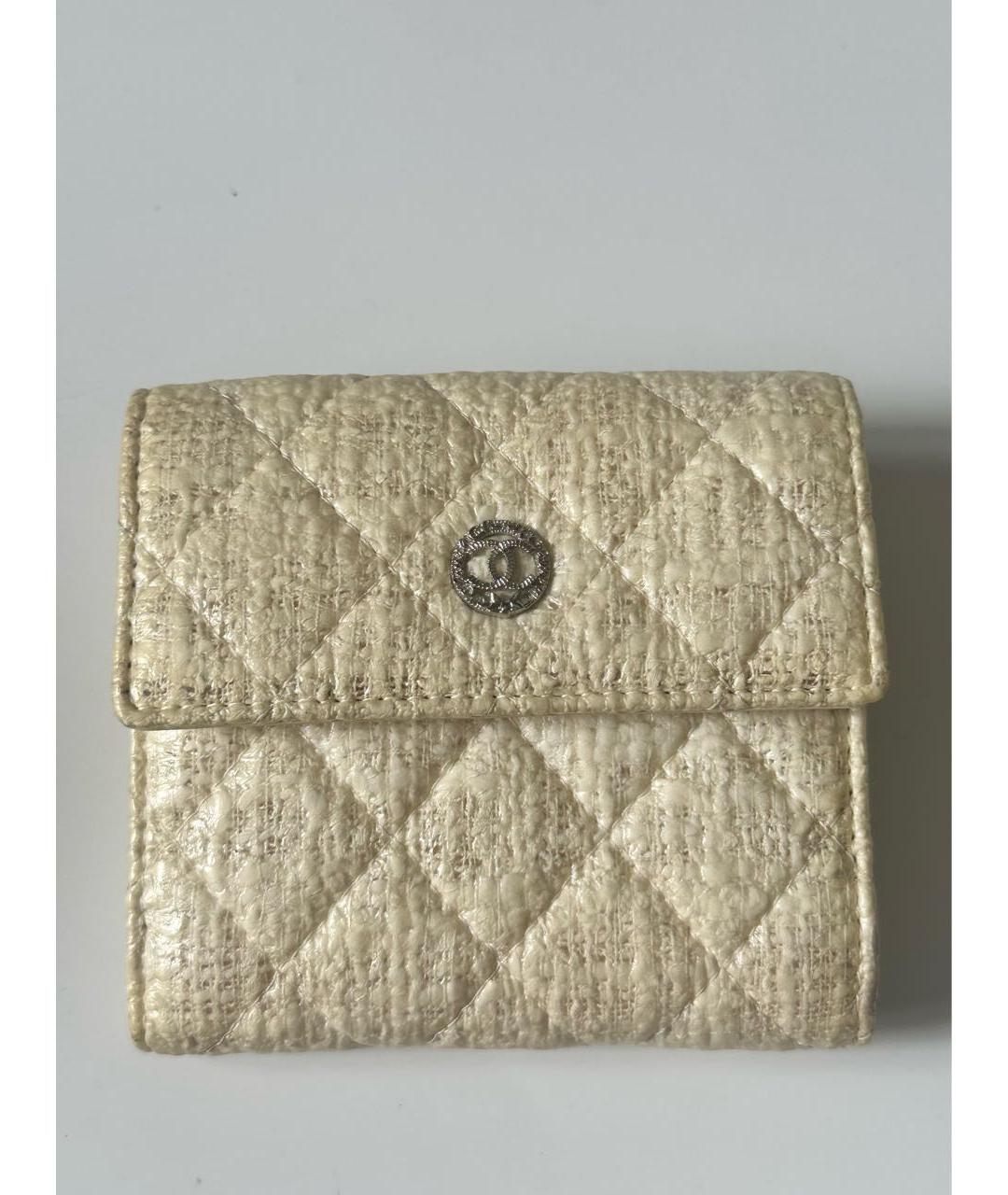 CHANEL Бежевый кошелек, фото 9