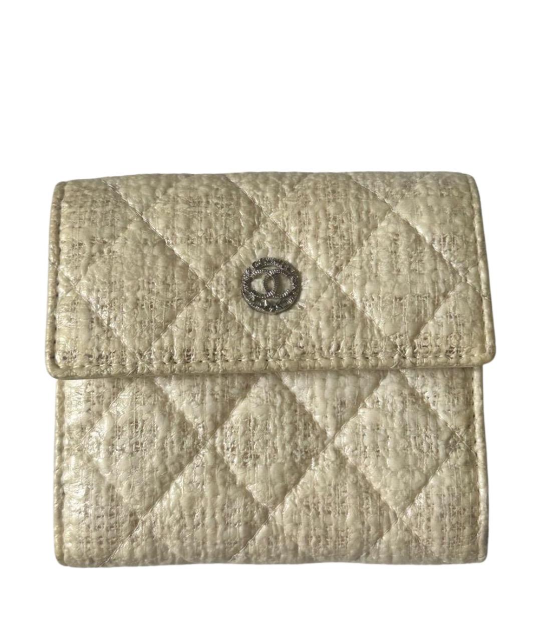 CHANEL Бежевый кошелек, фото 1