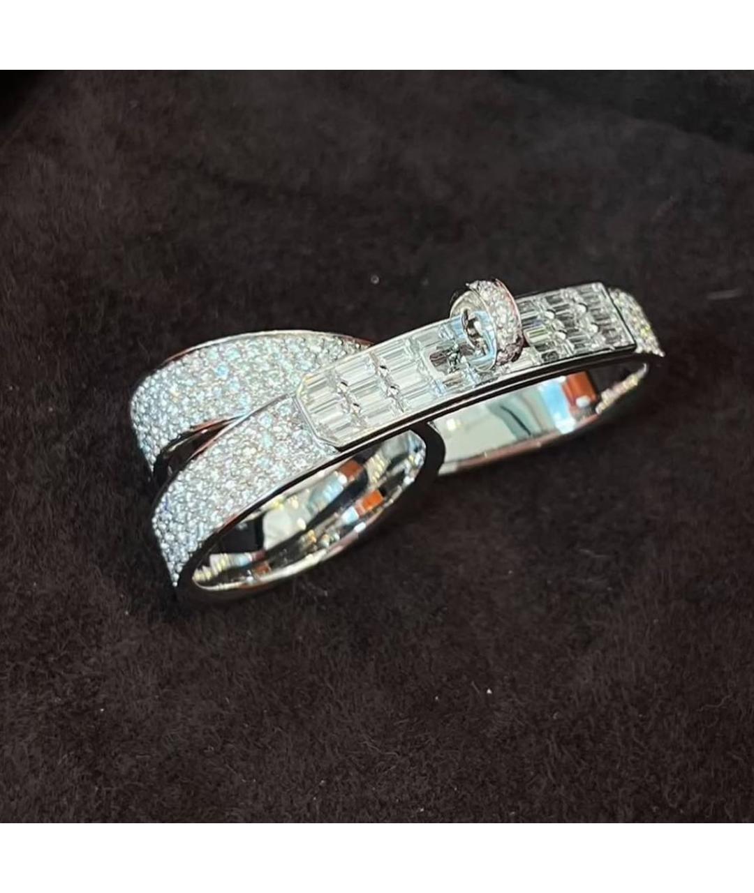 HERMES Серебряное кольцо из белого золота, фото 3