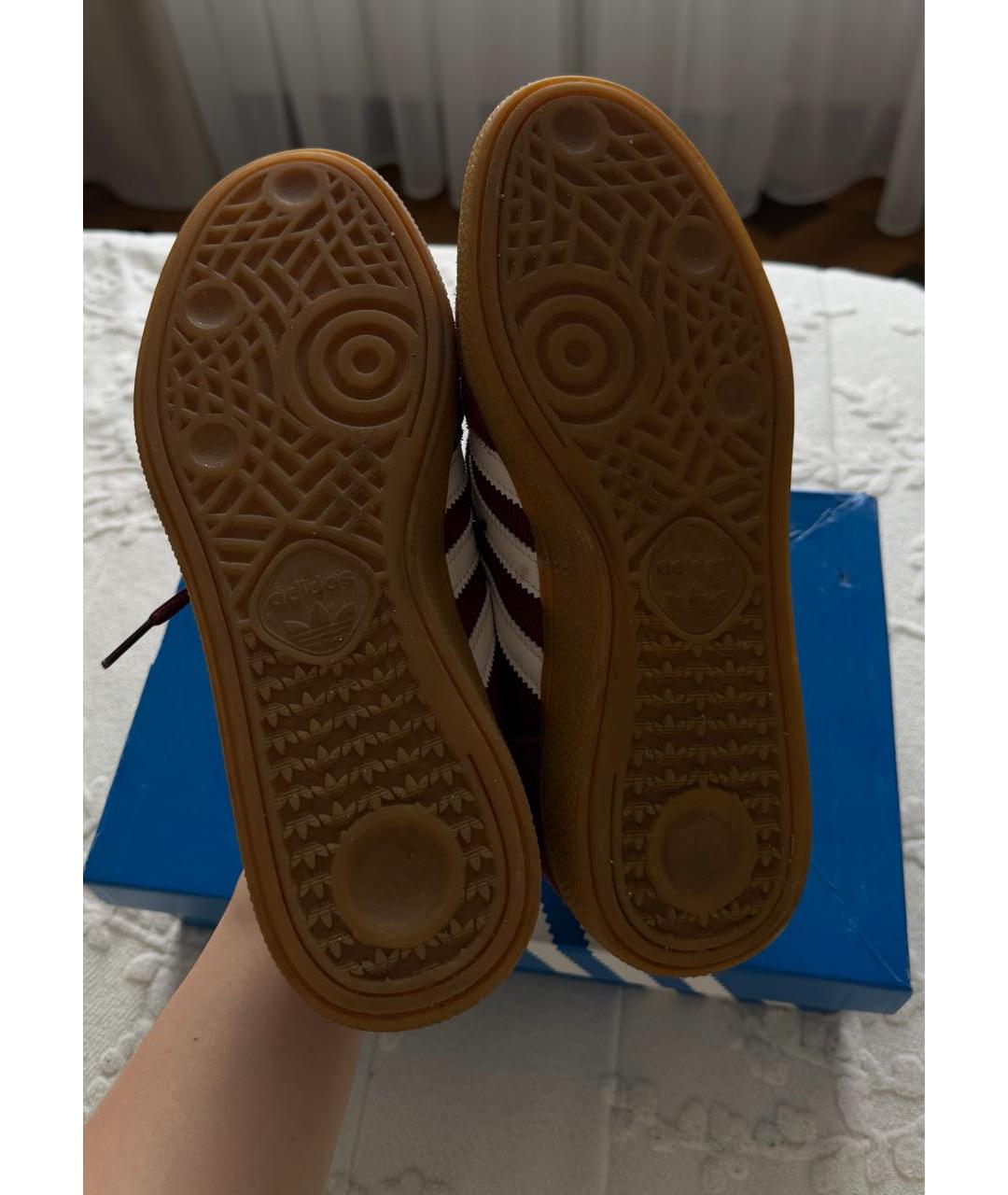 ADIDAS Бордовые замшевые кеды, фото 5