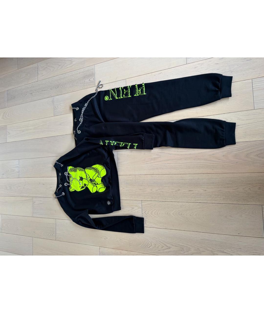 PHILIPP PLEIN Черный хлопковый спортивные костюмы, фото 8