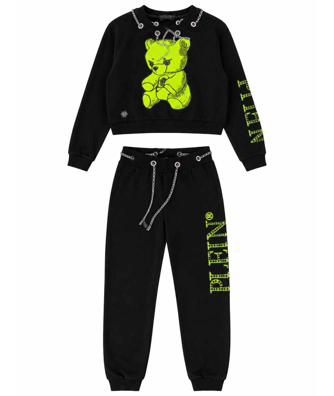 PHILIPP PLEIN Черный хлопковый спортивные костюмы, фото 1