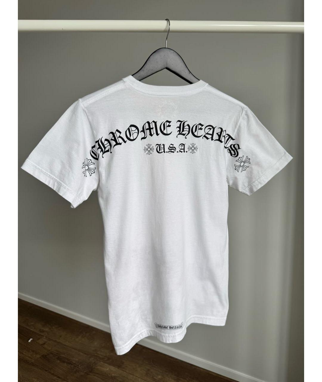 CHROME HEARTS Белая хлопковая футболка, фото 2