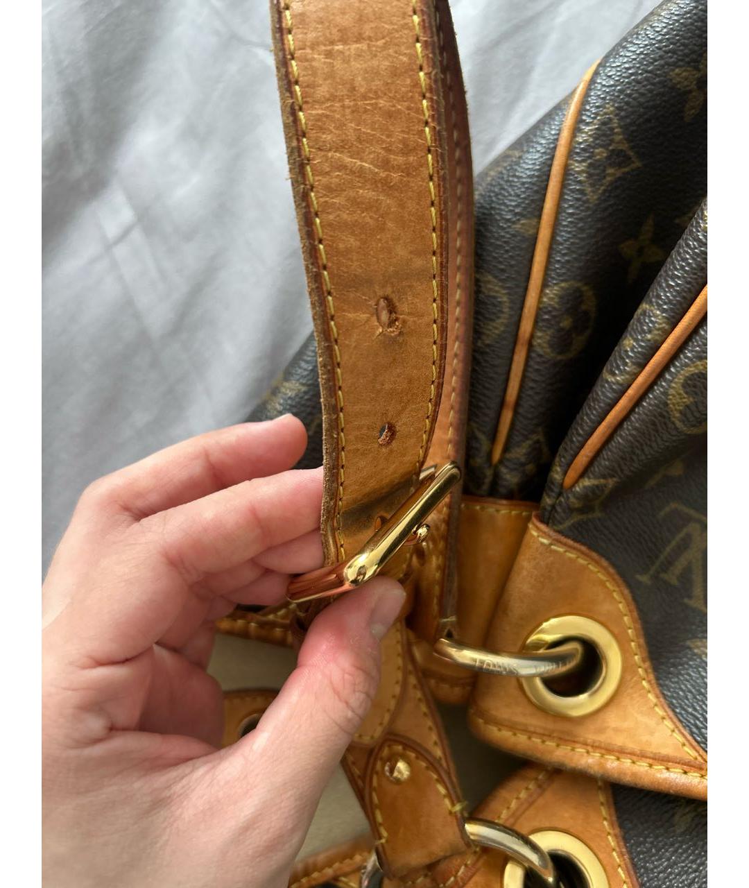 LOUIS VUITTON Коричневая сумка тоут, фото 8