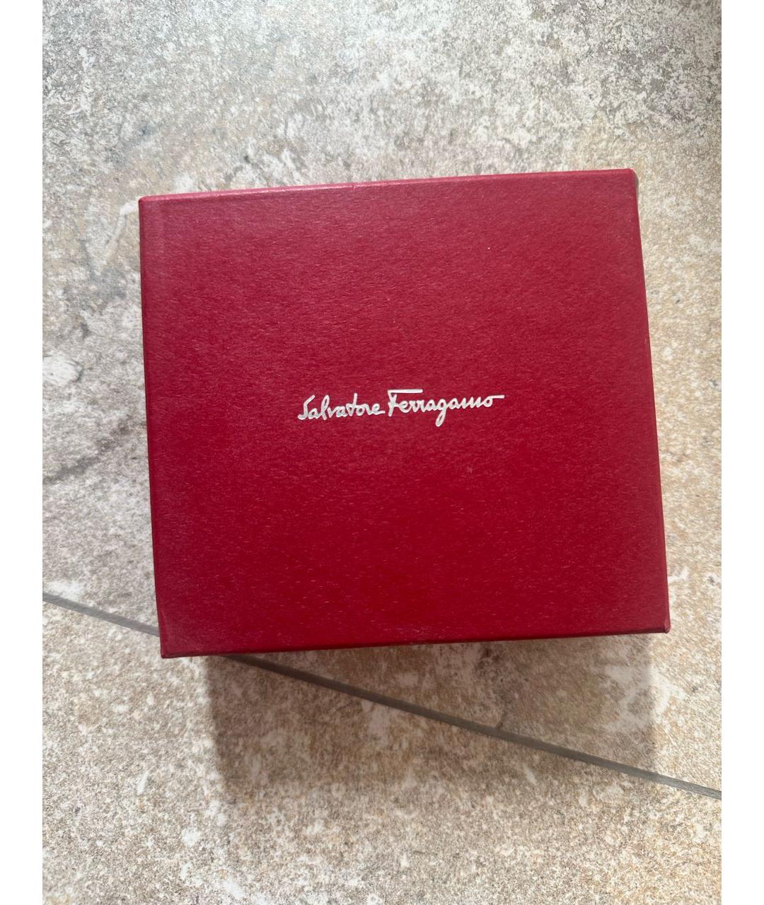 FERRAGAMO Черный кожаный кошелек, фото 5