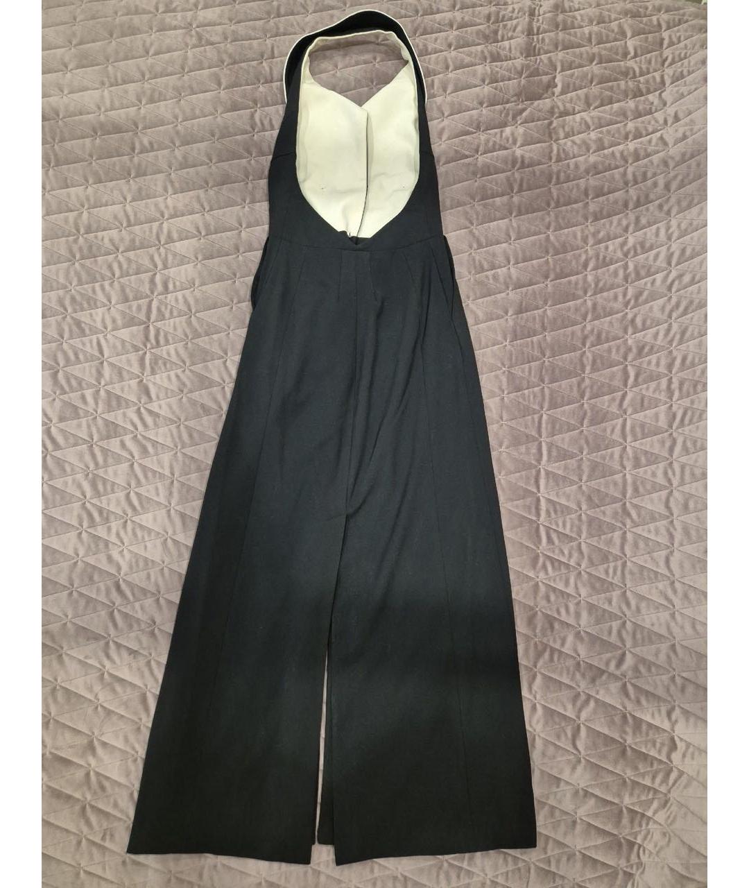 ELISABETTA FRANCHI Черное полиэстеровое вечернее платье, фото 3