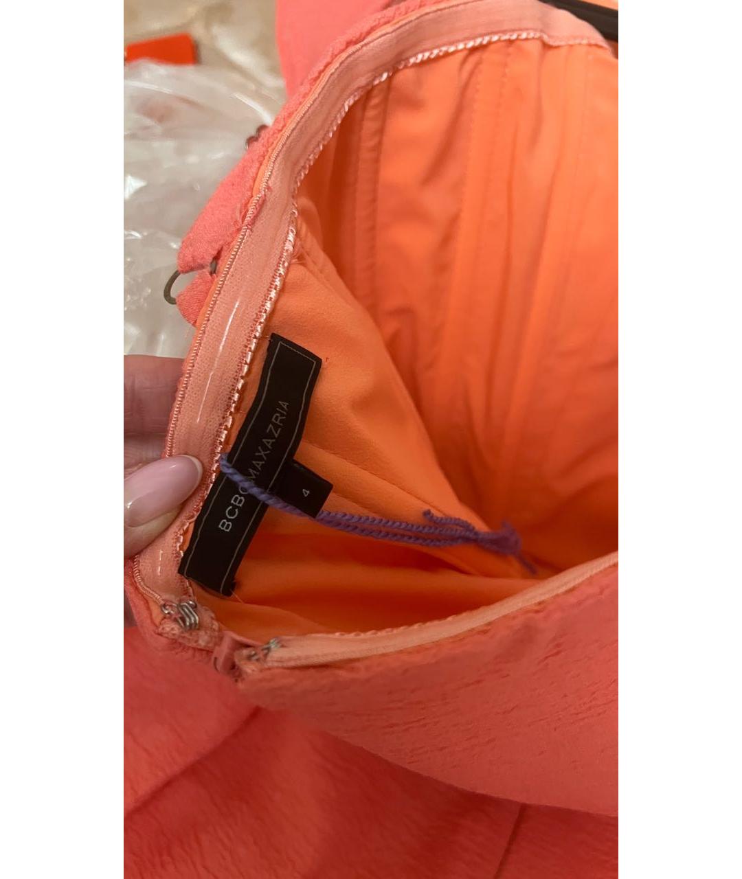 BCBG MAXAZRIA Коралловое полиэстеровое вечернее платье, фото 3