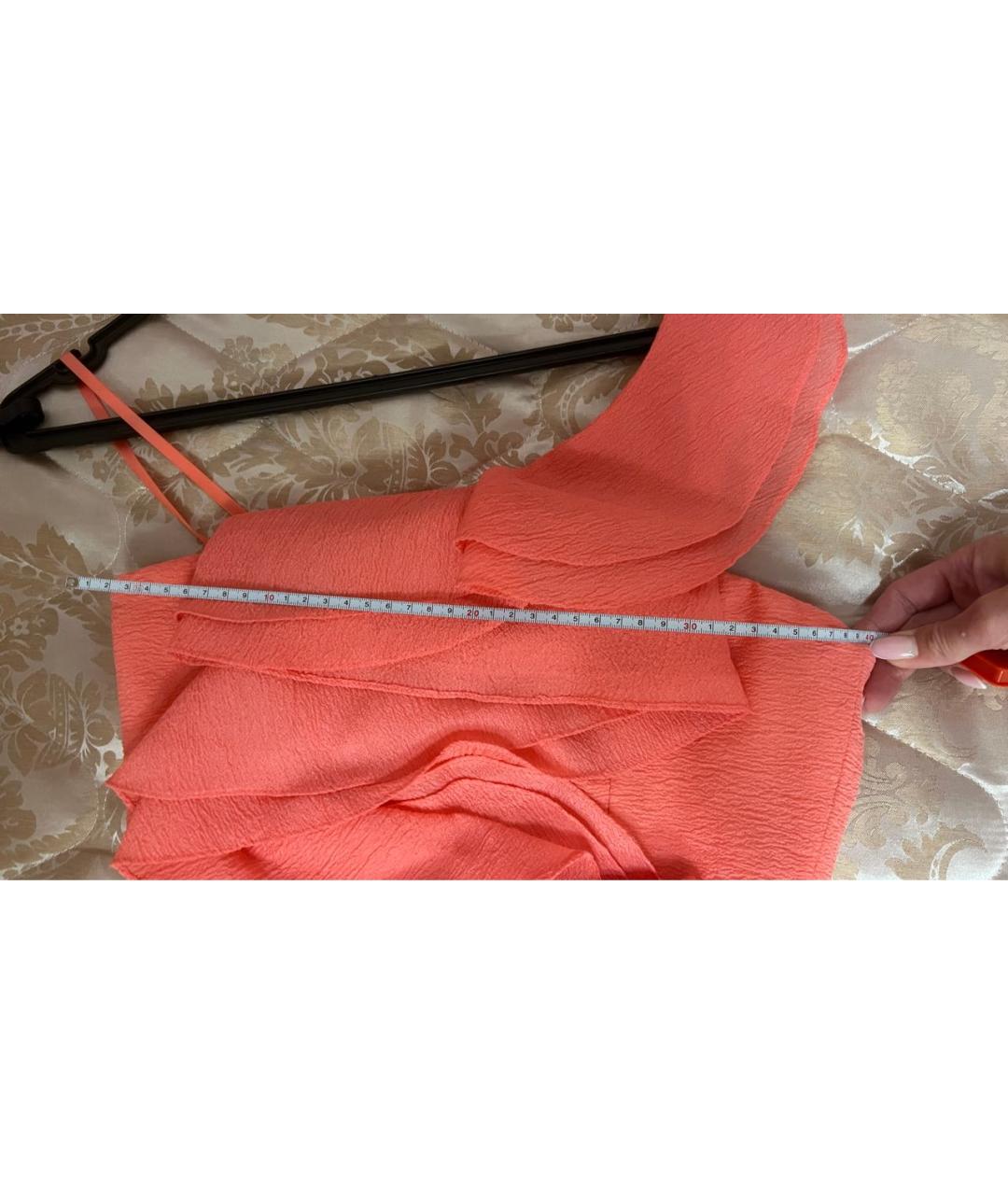 BCBG MAXAZRIA Коралловое полиэстеровое вечернее платье, фото 5