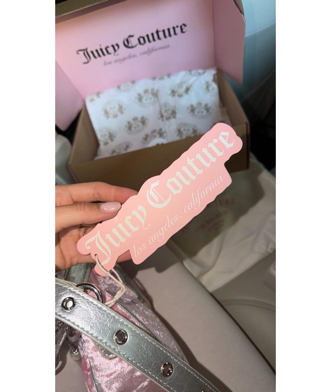 JUICY COUTURE Розовая сумка через плечо, фото 4