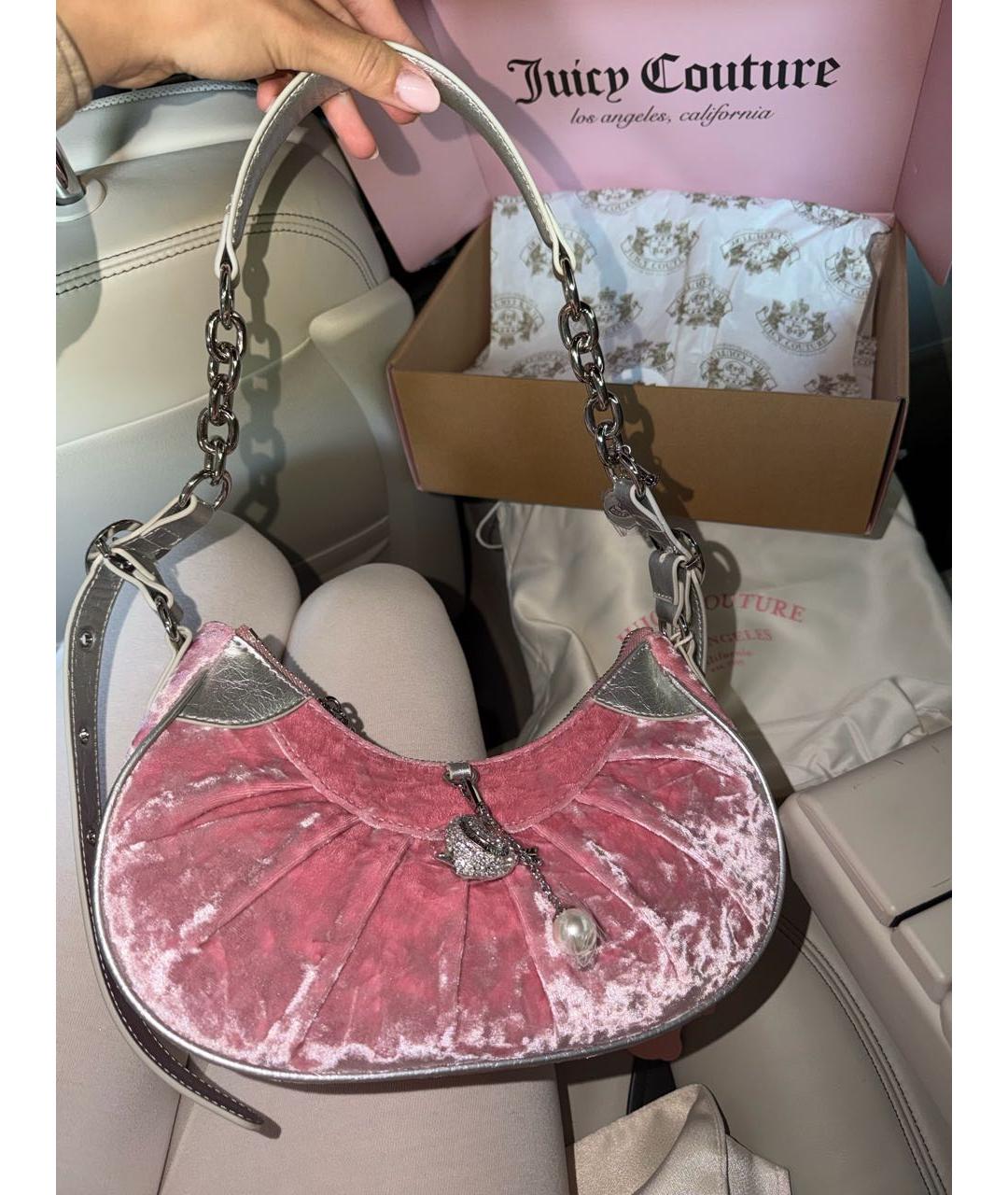 JUICY COUTURE Розовая сумка через плечо, фото 2