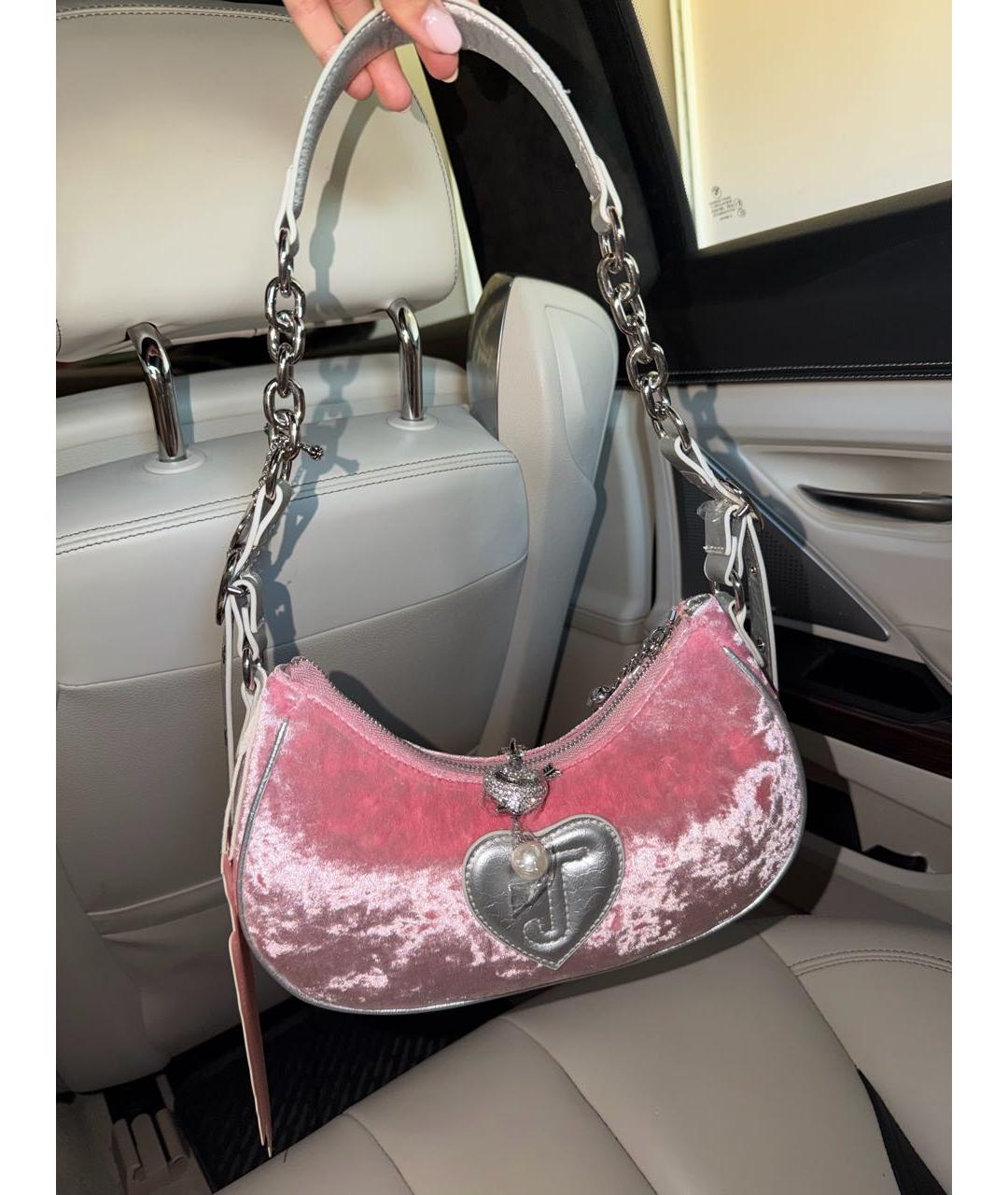 JUICY COUTURE Розовая сумка через плечо, фото 9