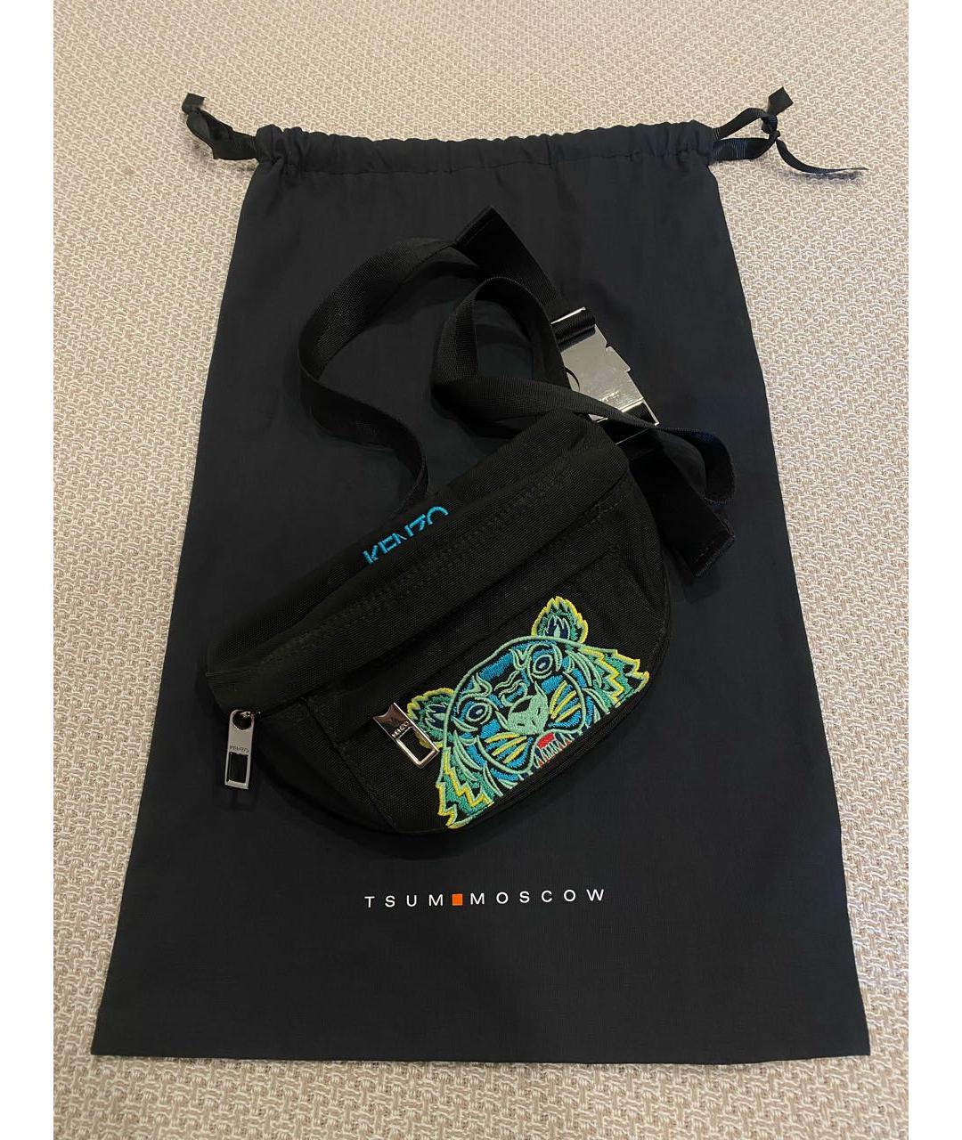 KENZO Черная поясная сумка, фото 6