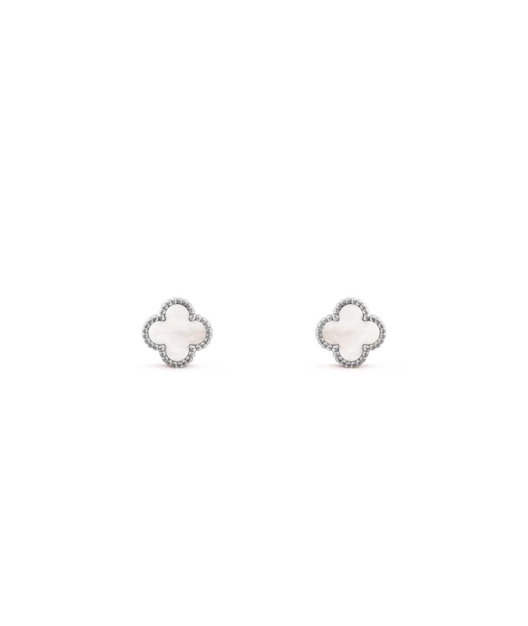 VAN CLEEF & ARPELS Белые серьги из белого золота, фото 5
