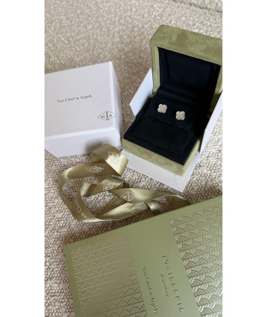 VAN CLEEF & ARPELS Белые серьги из белого золота, фото 2