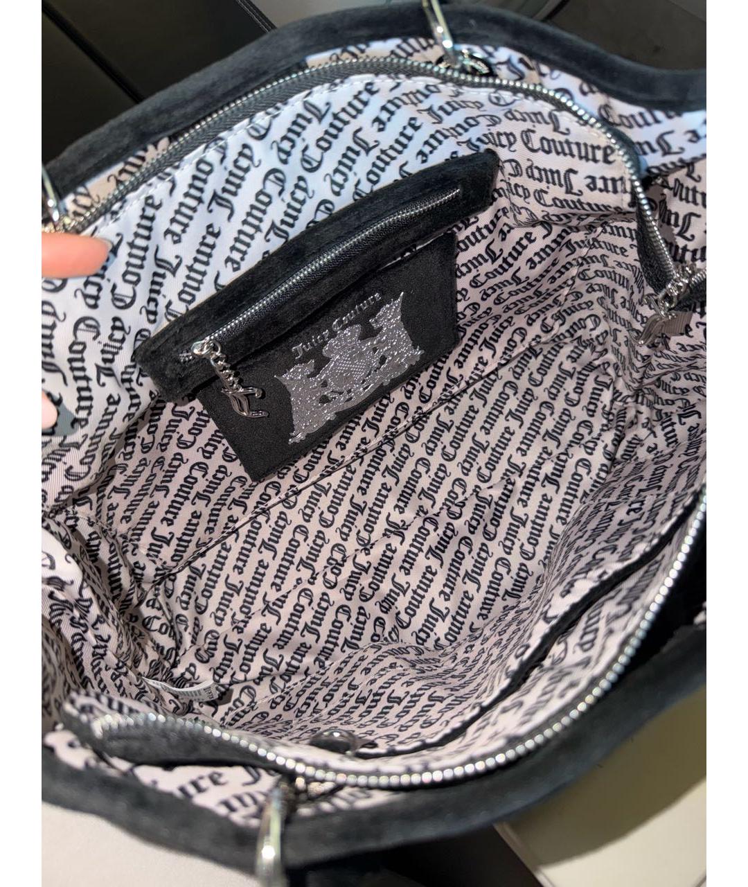 JUICY COUTURE Черная сумка тоут, фото 6