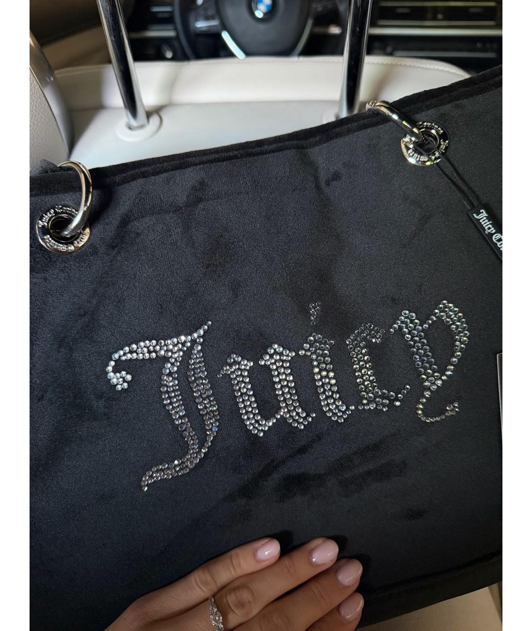 JUICY COUTURE Черная сумка тоут, фото 3