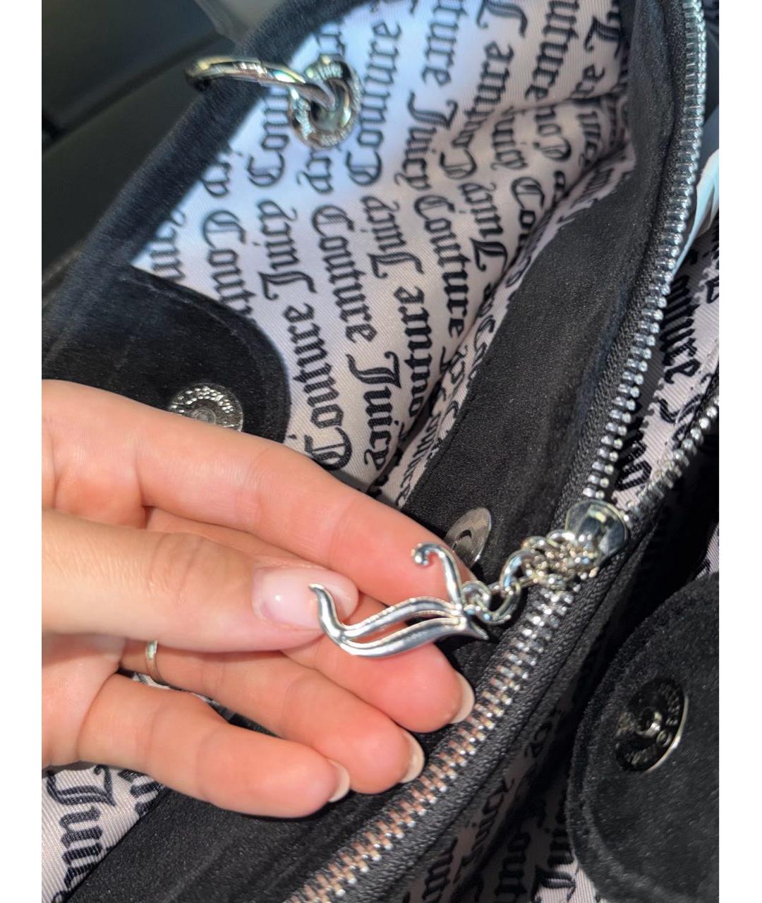 JUICY COUTURE Черная сумка тоут, фото 8