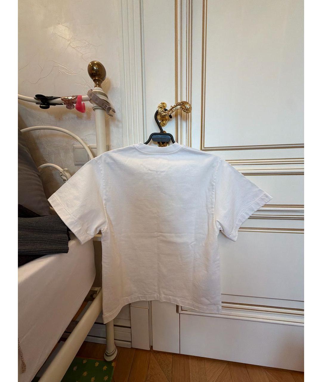 JIL SANDER Белая хлопковая футболка, фото 2