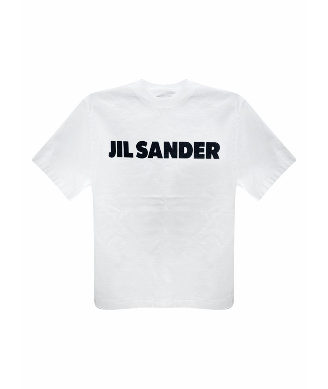 JIL SANDER Белая хлопковая футболка, фото 1
