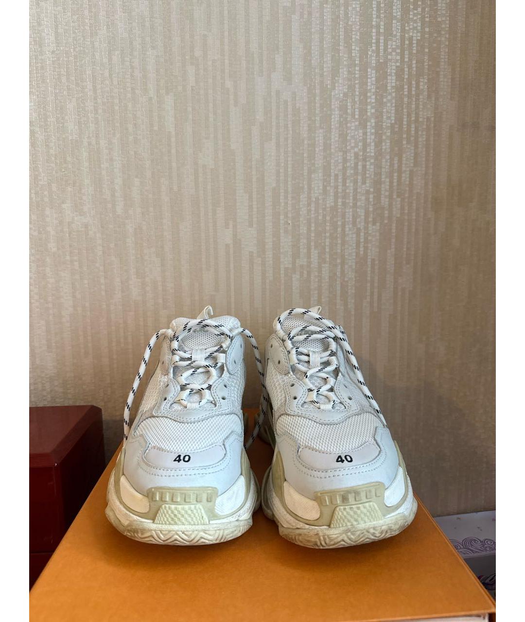 BALENCIAGA Белые кроссовки, фото 2