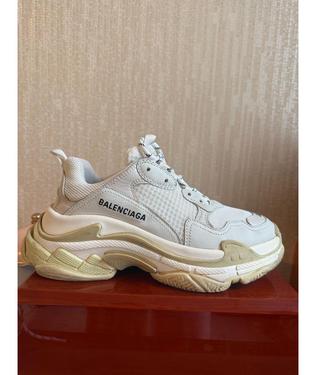 BALENCIAGA Белые кроссовки, фото 9