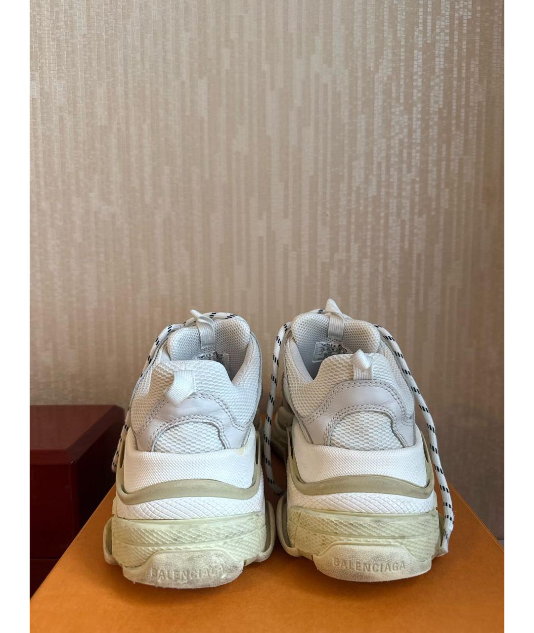 BALENCIAGA Белые кроссовки, фото 4