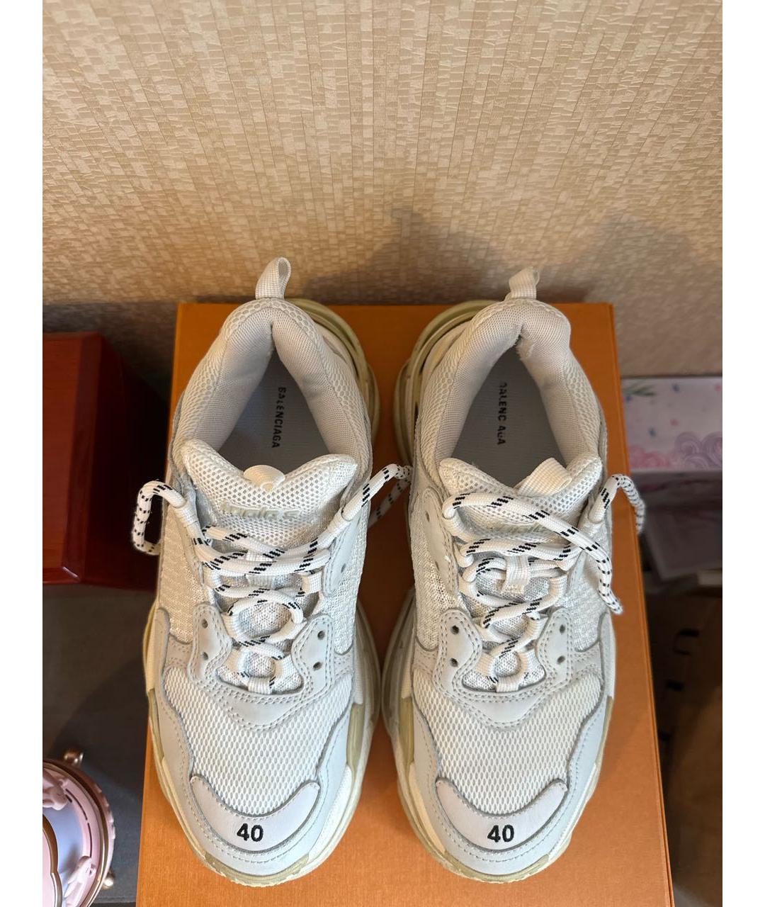 BALENCIAGA Белые кроссовки, фото 3