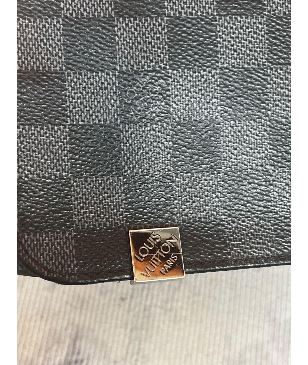 LOUIS VUITTON Черная барсетка, фото 6