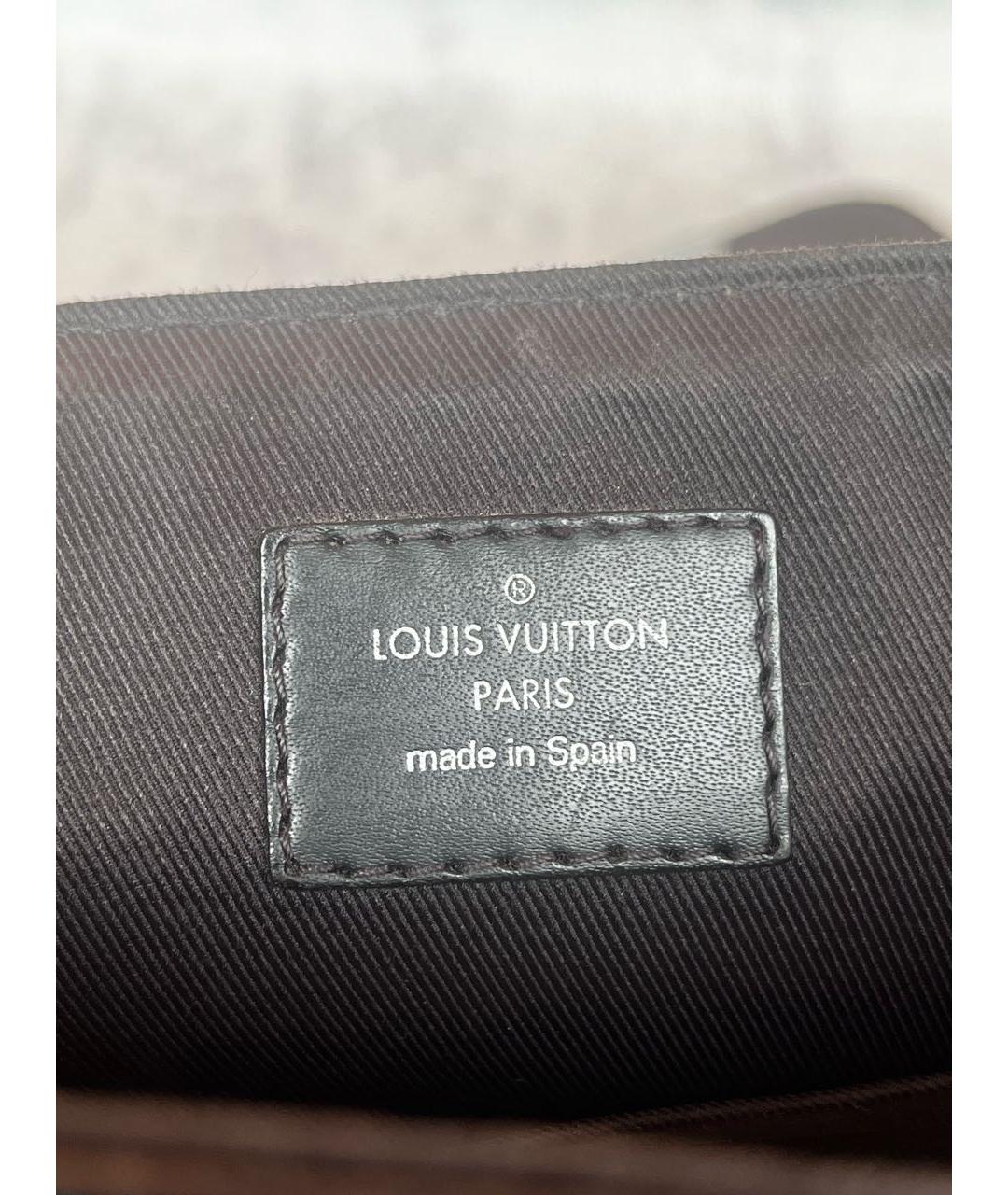 LOUIS VUITTON Черная барсетка, фото 7