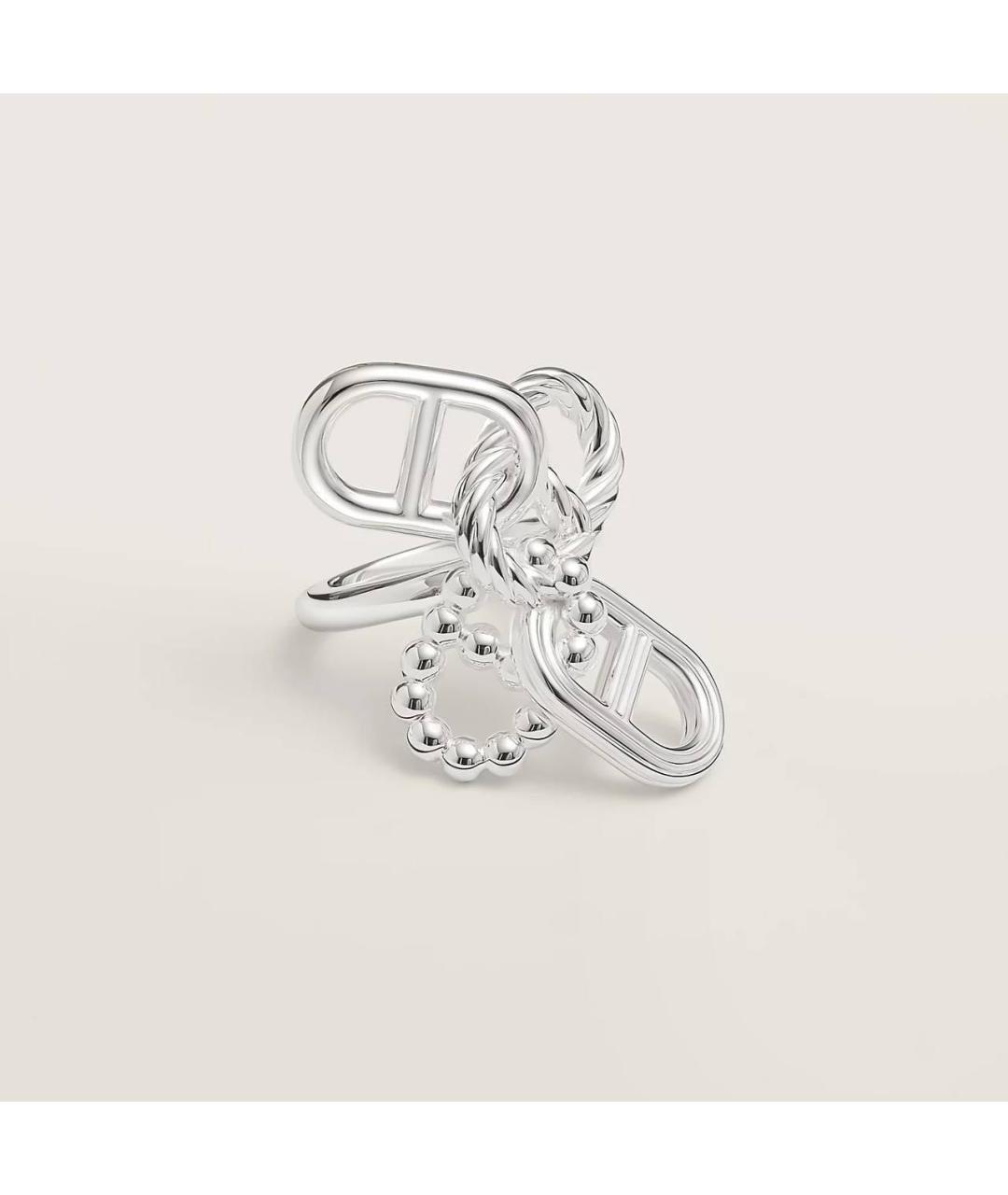 HERMES Серебряное кольцо, фото 5