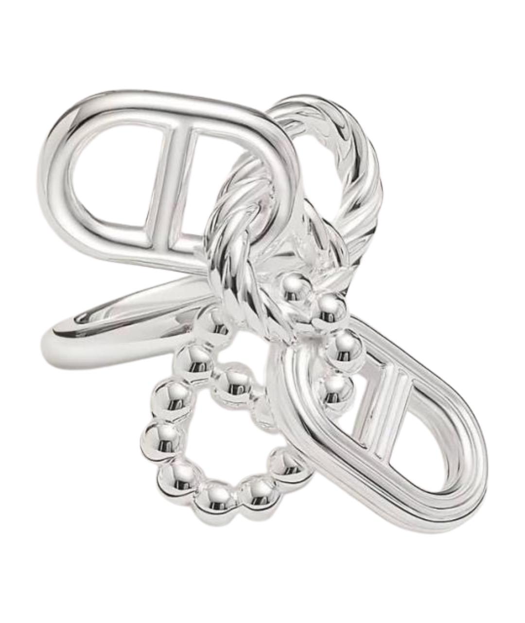 HERMES Серебряное кольцо, фото 1