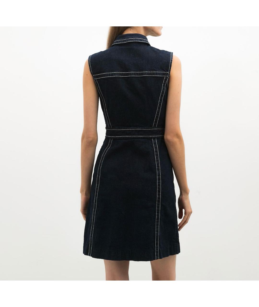 PRADA Темно-синее хлопковое повседневное платье, фото 6