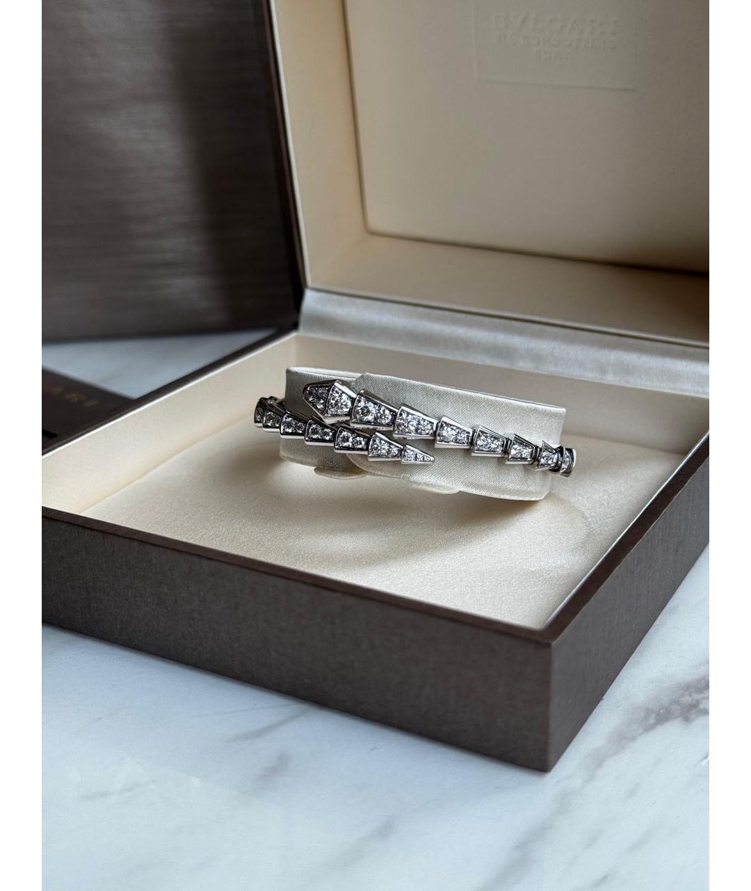 BVLGARI Серебряный браслет из белого золота, фото 6