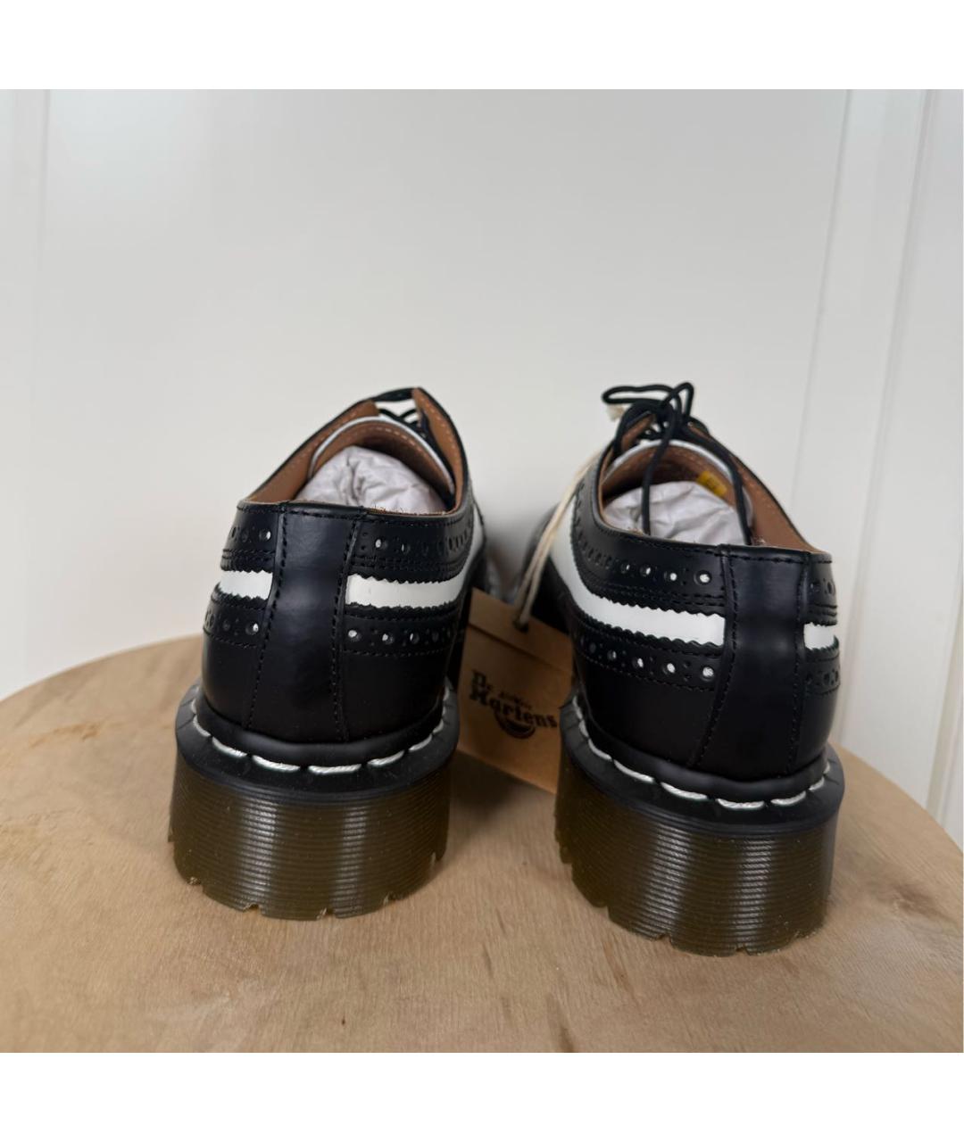DR. MARTENS Черные кожаные ботинки, фото 4