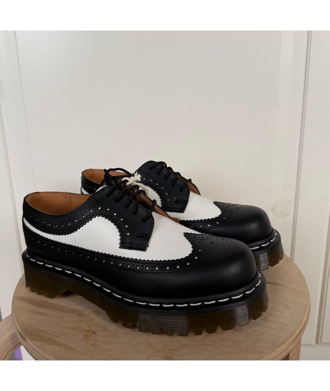 DR. MARTENS Черные кожаные ботинки, фото 6