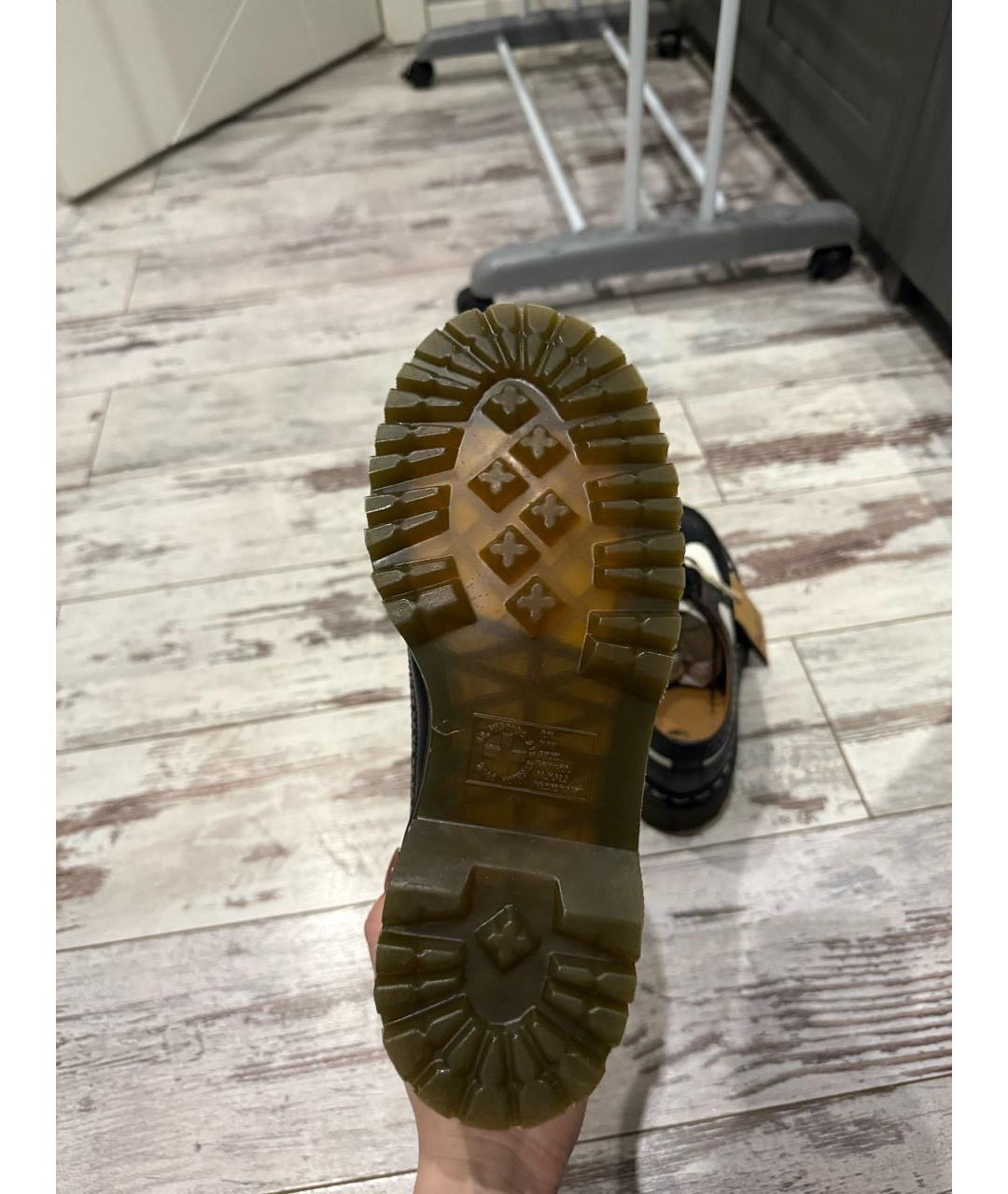 DR. MARTENS Черные кожаные ботинки, фото 5