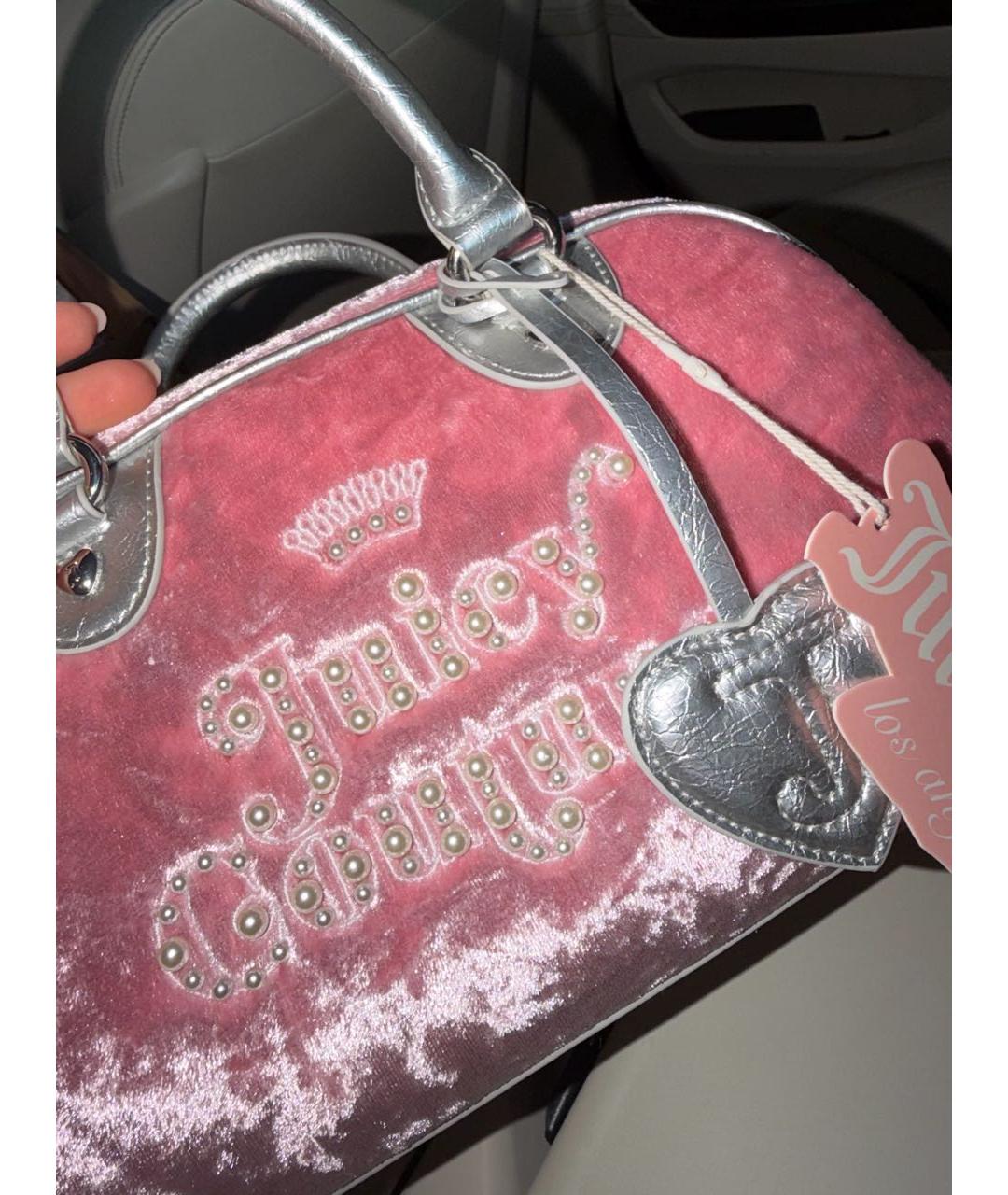 JUICY COUTURE Розовая сумка с короткими ручками, фото 3