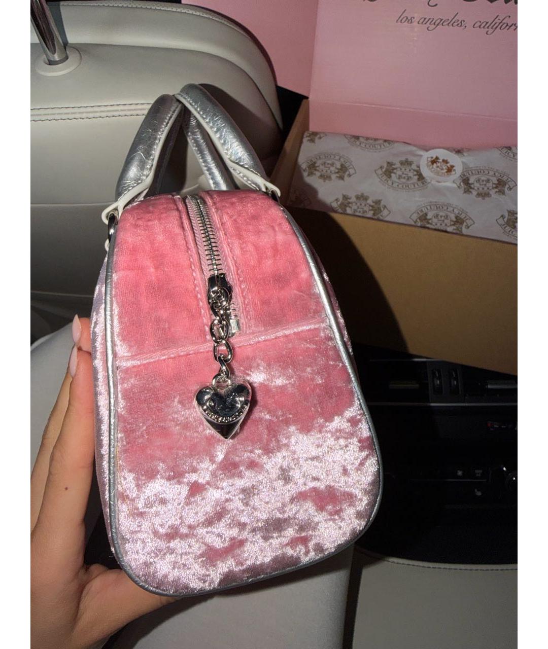 JUICY COUTURE Розовая сумка с короткими ручками, фото 4
