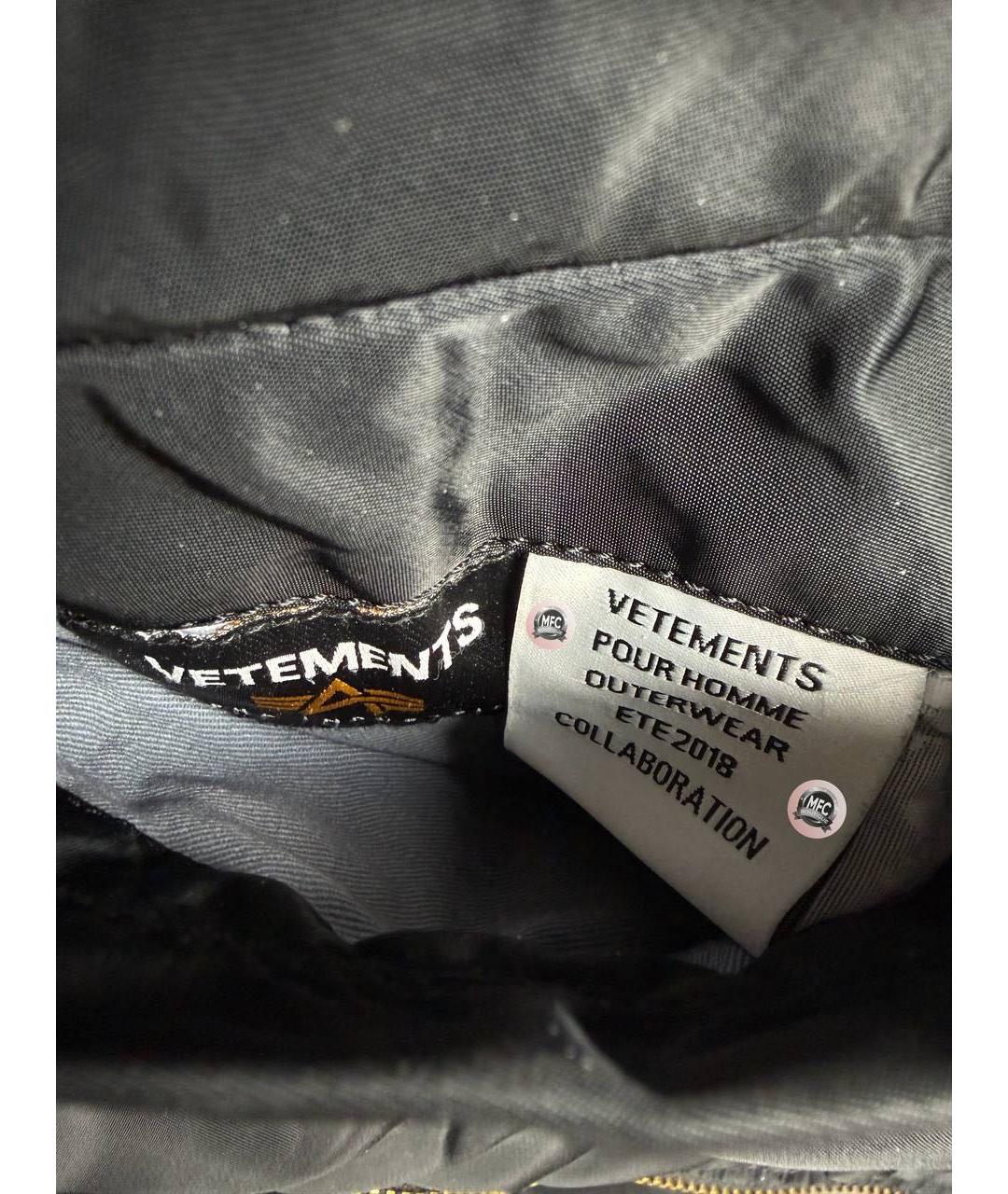 VETEMENTS Черная куртка, фото 7