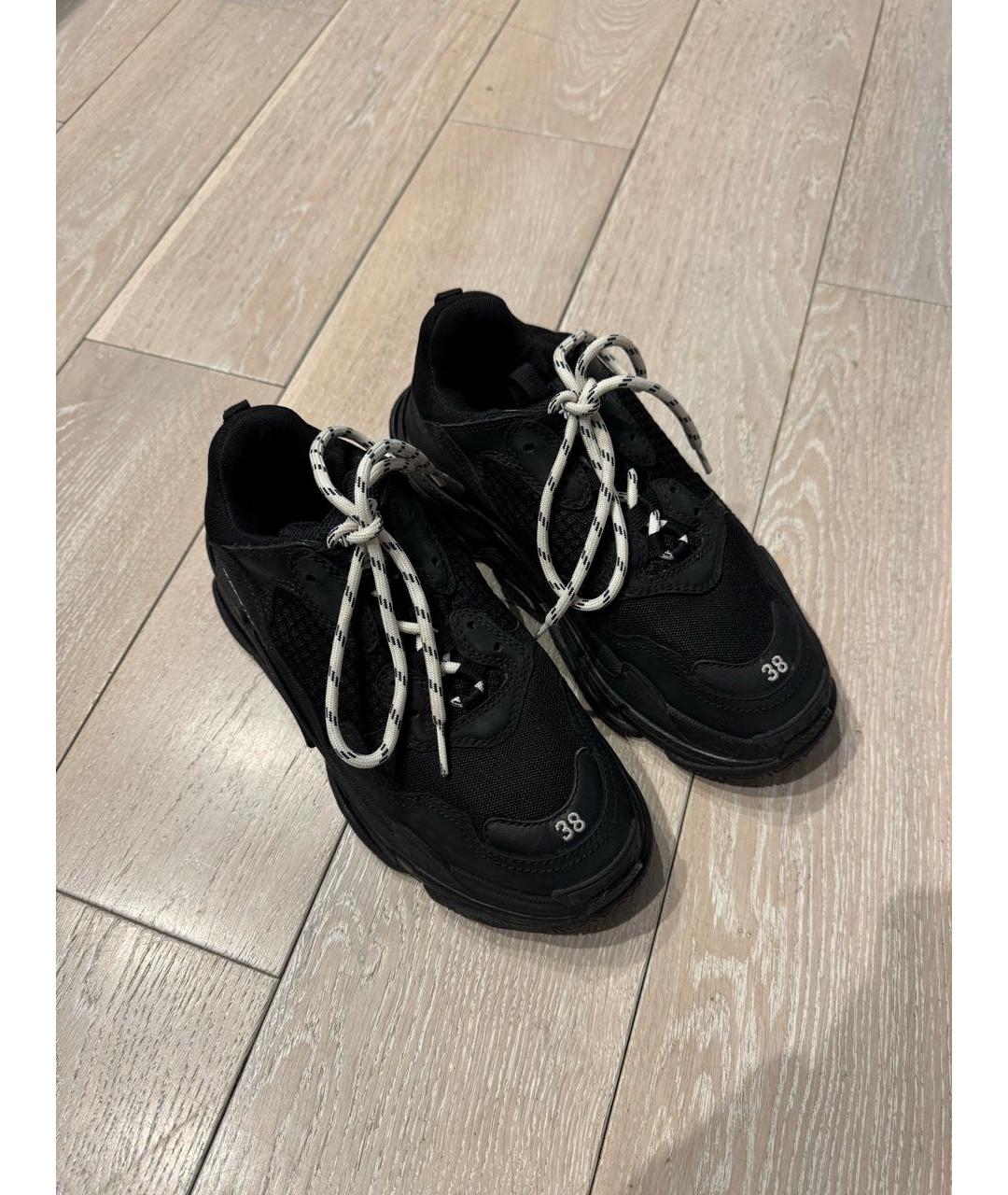 BALENCIAGA Черные текстильные кеды, фото 7