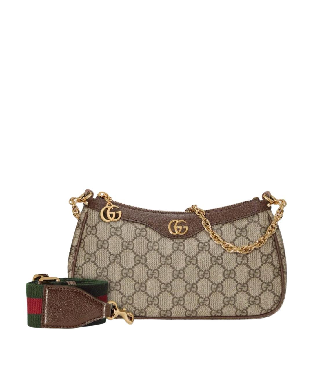 GUCCI Бежевая сумка с короткими ручками, фото 1