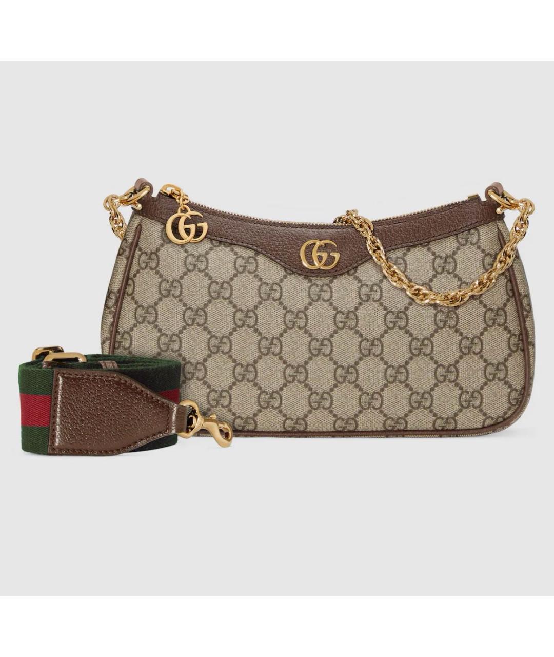 GUCCI Бежевая сумка с короткими ручками, фото 5