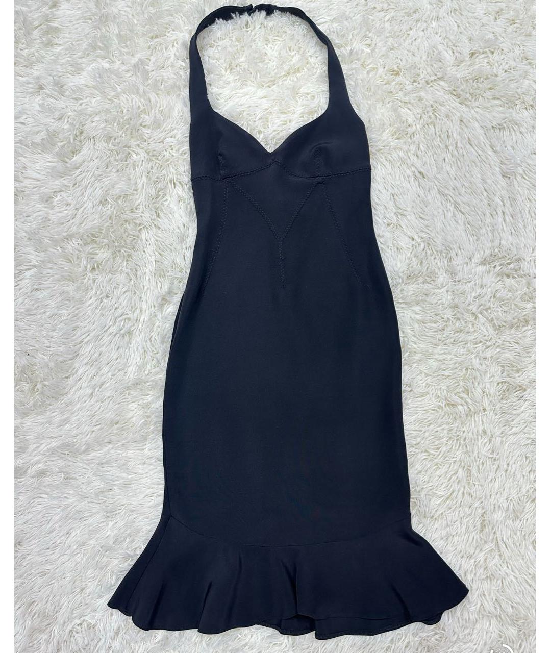 DOLCE&GABBANA Черное коктейльное платье, фото 4