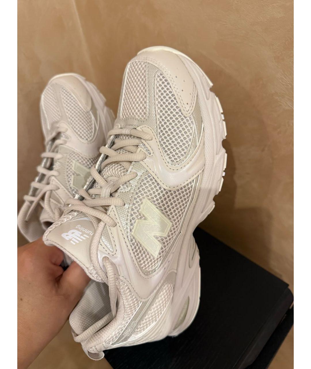 NEW BALANCE Бежевые текстильные кроссовки, фото 7
